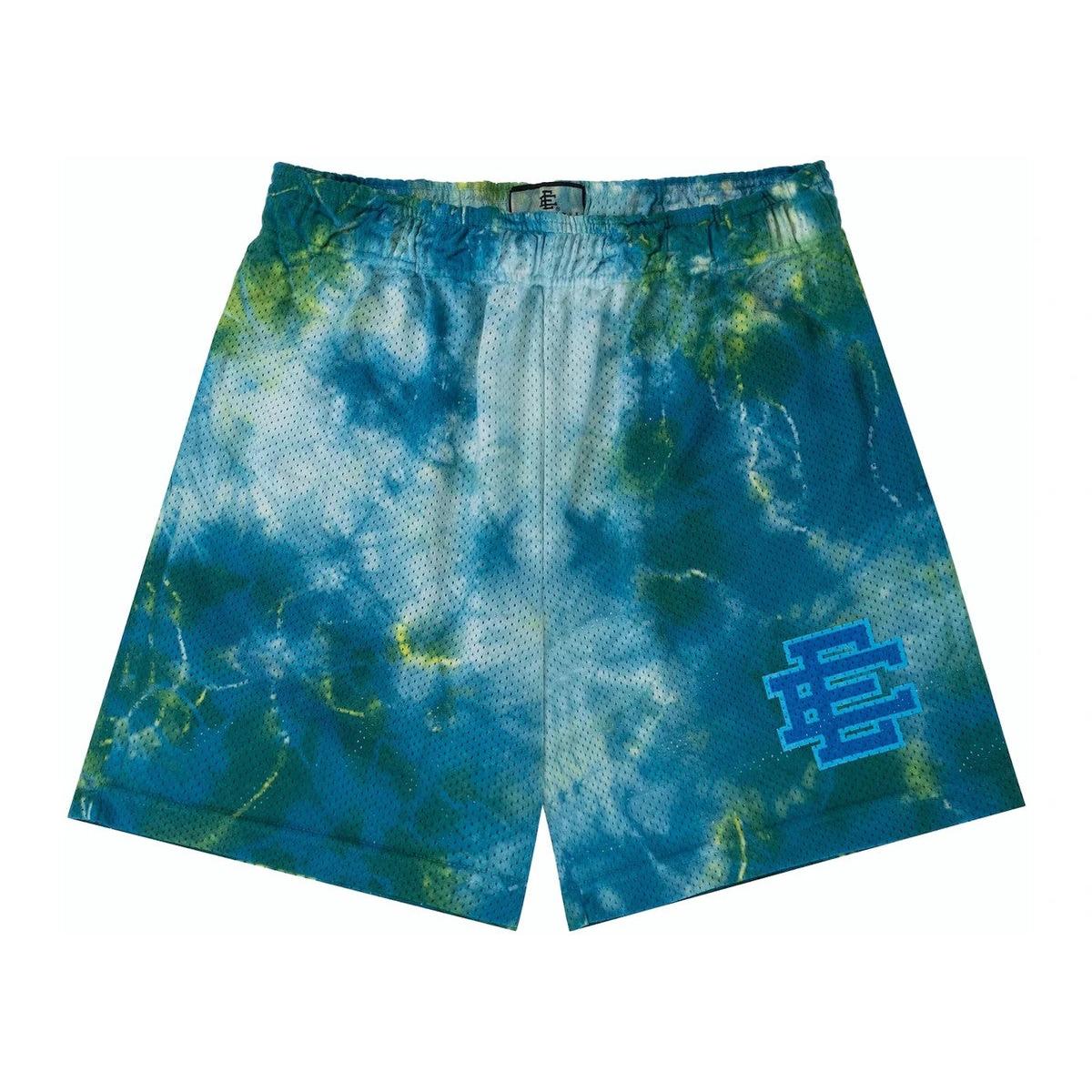 Eric Emanuel EE Basic Short Tie Dye (Blue/Light Green) - Lucid Soles