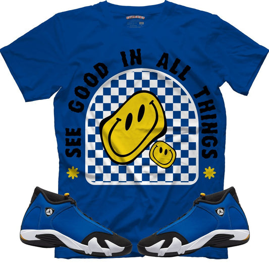 See Good In All Things (Air Jordan 14 Laney) T-Shirt - Lucid Soles