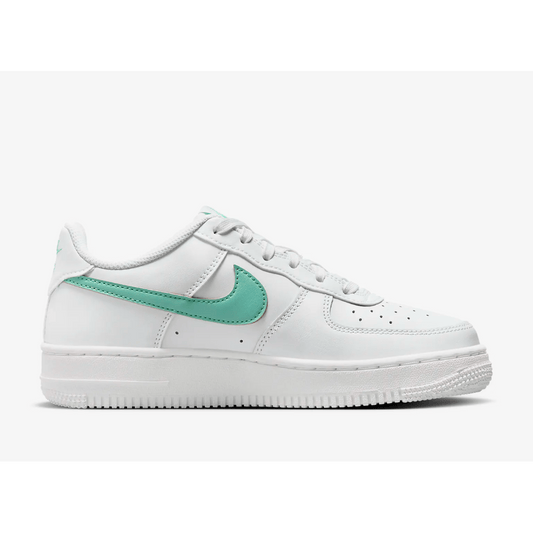 Nike Air Force 1 Big Kids' Shoes Summit White/Emerald Rise (GS) - Lucid Soles