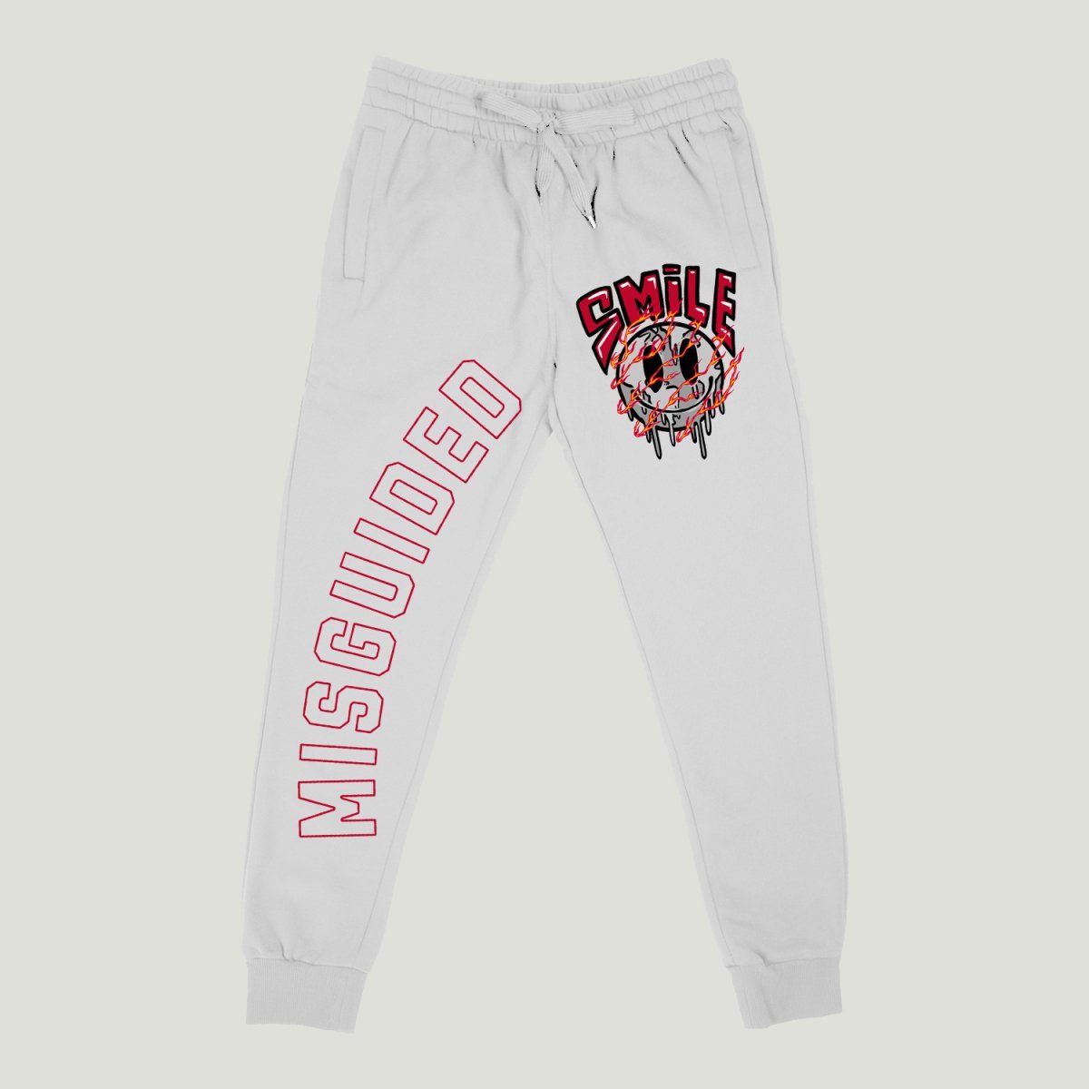 Smile (Air Jordan 4 Red Cement) Joggers - Lucid Soles