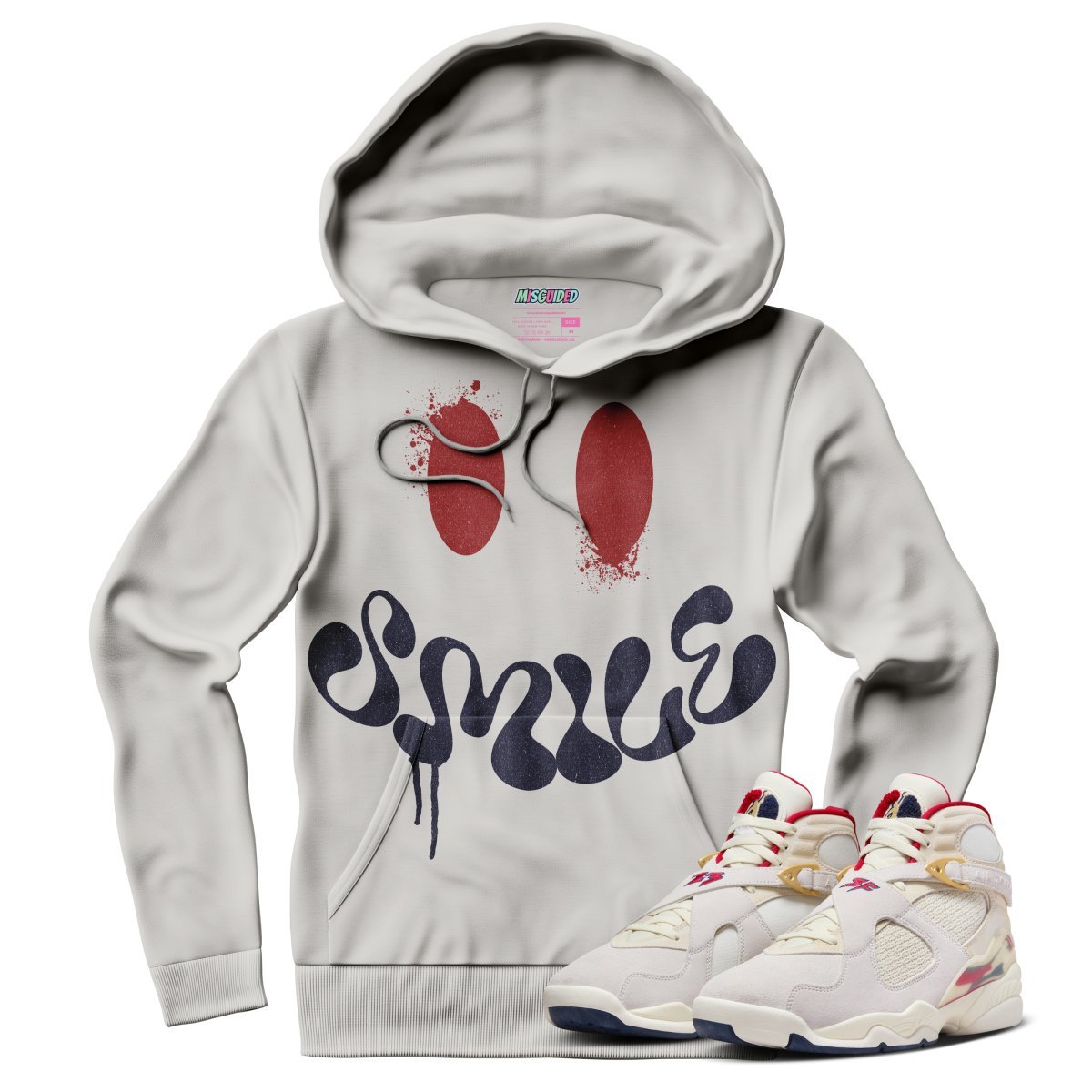 Smile (SOLEFLY X AIR JORDAN 8 “MI CASA ES SU CASA”) Hoodie - Lucid Soles