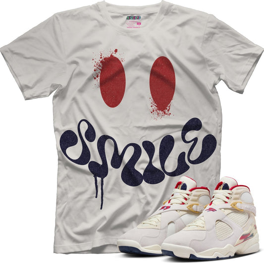 Smile (SOLEFLY X AIR JORDAN 8 “MI CASA ES SU CASA”) T-Shirt - Lucid Soles