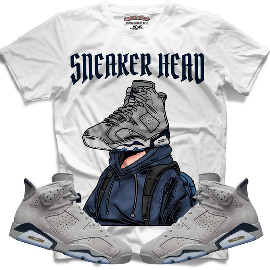 Sneaker Head (Retro 6 Georgetown) T-Shirt - Lucid Soles