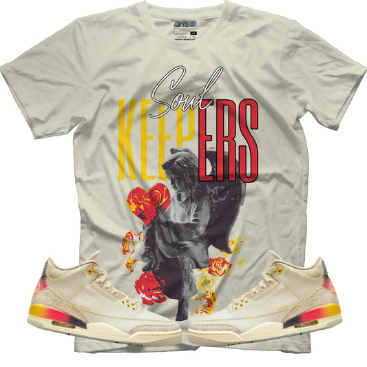 Soul Keepers (Air Jordan 3 J Balvin Medellín Sunset) T-Shirt - Lucid Soles