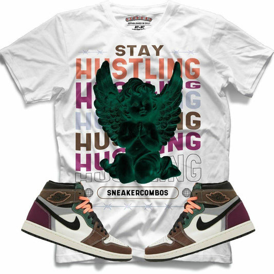 Stay Hustling (Retro 1 Craft) T-Shirt - Lucid Soles
