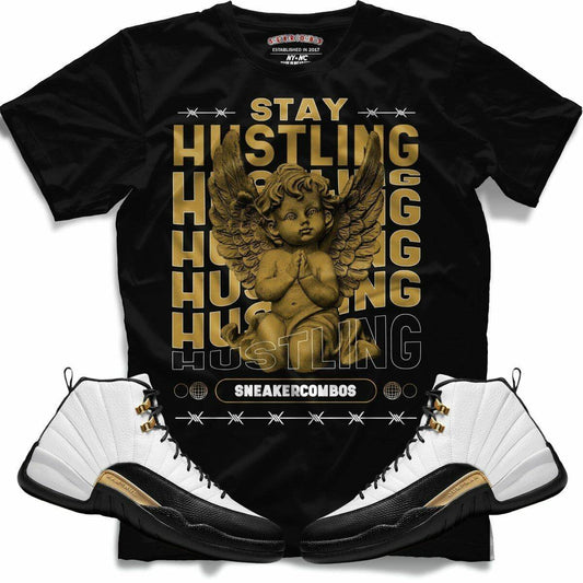 Stay Hustling (Retro 12 Royalty) T-Shirt - Lucid Soles