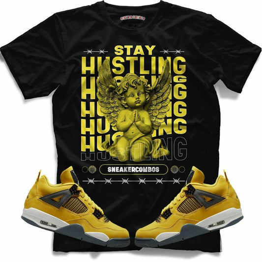 Stay Hustling (Retro 4 Lightning) T-Shirt - Lucid Soles