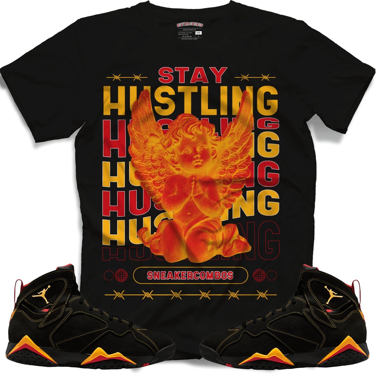 Stay Hustling (Retro 7 Citrus) T-Shirt - Lucid Soles