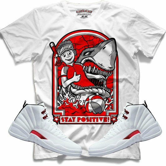 Stay Positive (Retro 12 Twist) T-Shirt - Lucid Soles