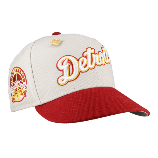 Detroit Tigers April 4th Collection Tiger Stadium Patch Fitted Hat - Lucid Soles