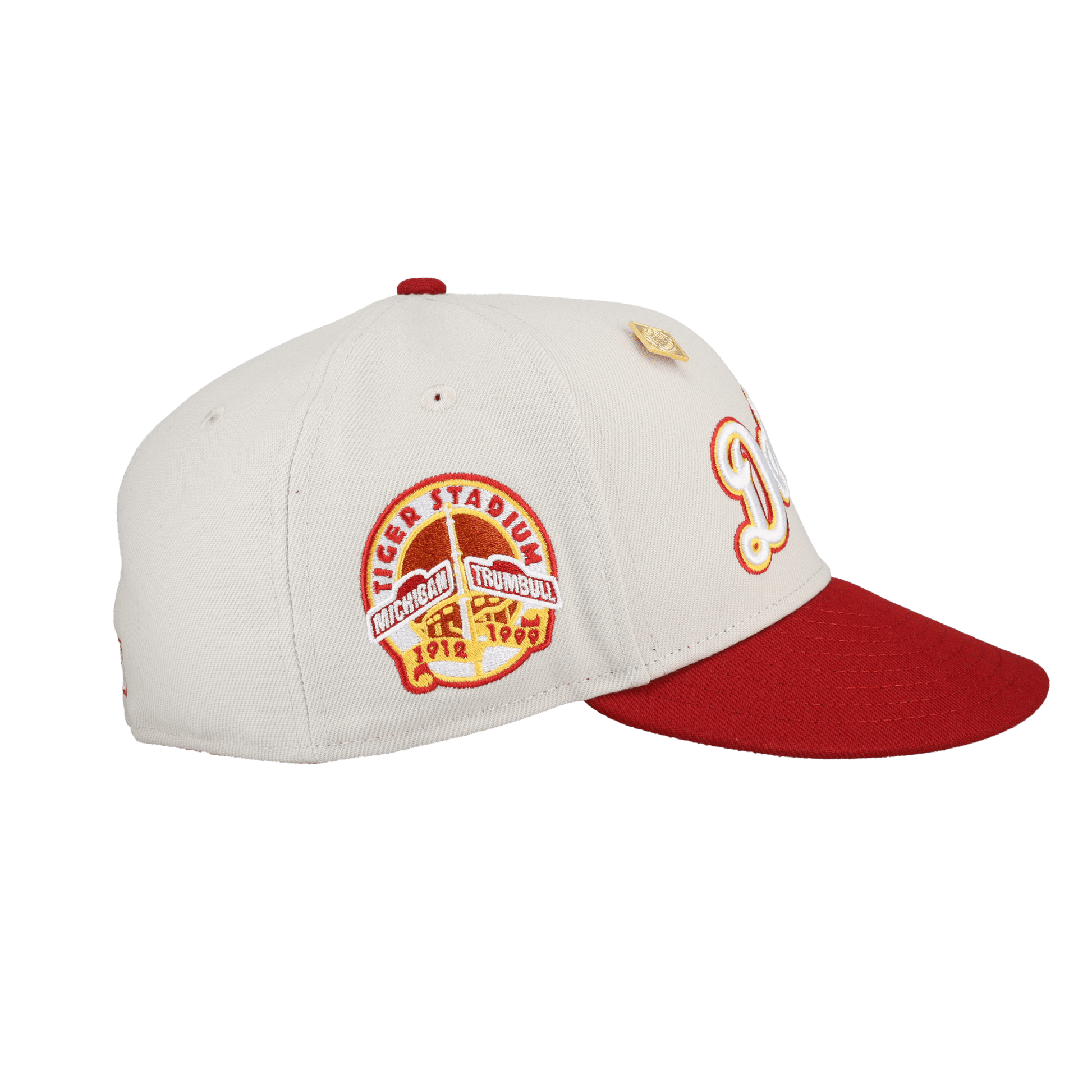 Detroit Tigers April 4th Collection Tiger Stadium Patch Fitted Hat - Lucid Soles