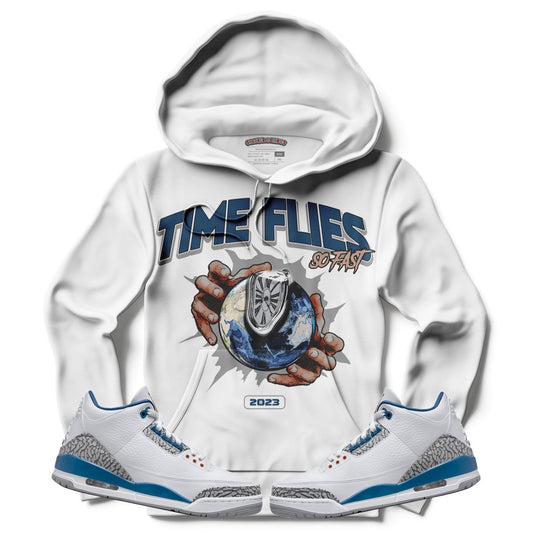 Time Flies (Air Jordan 3 “Wizards” PE) Hoodie - Lucid Soles