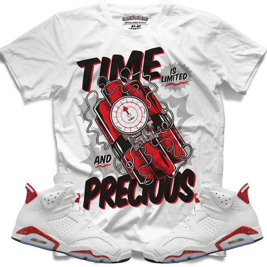 Time Ticking (Retro 6 Red Oreo) T-Shirt - Lucid Soles