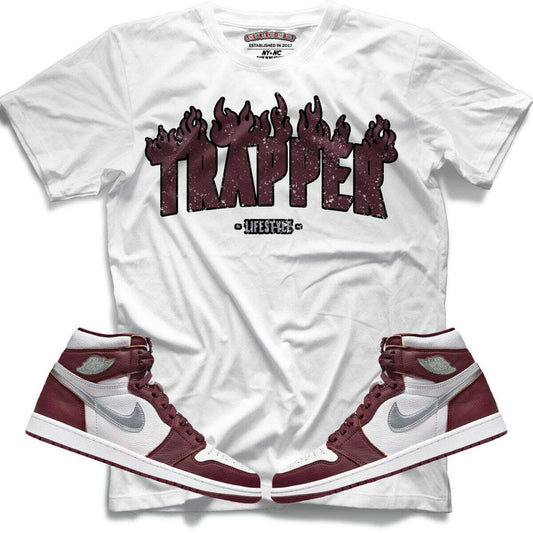 Trapper (Retro 1 Bordeaux) T-Shirt - Lucid Soles