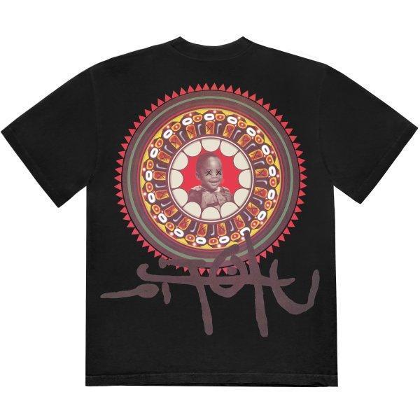 Travis Scott Cactus Jack Utopia x Kaws Tee II Black