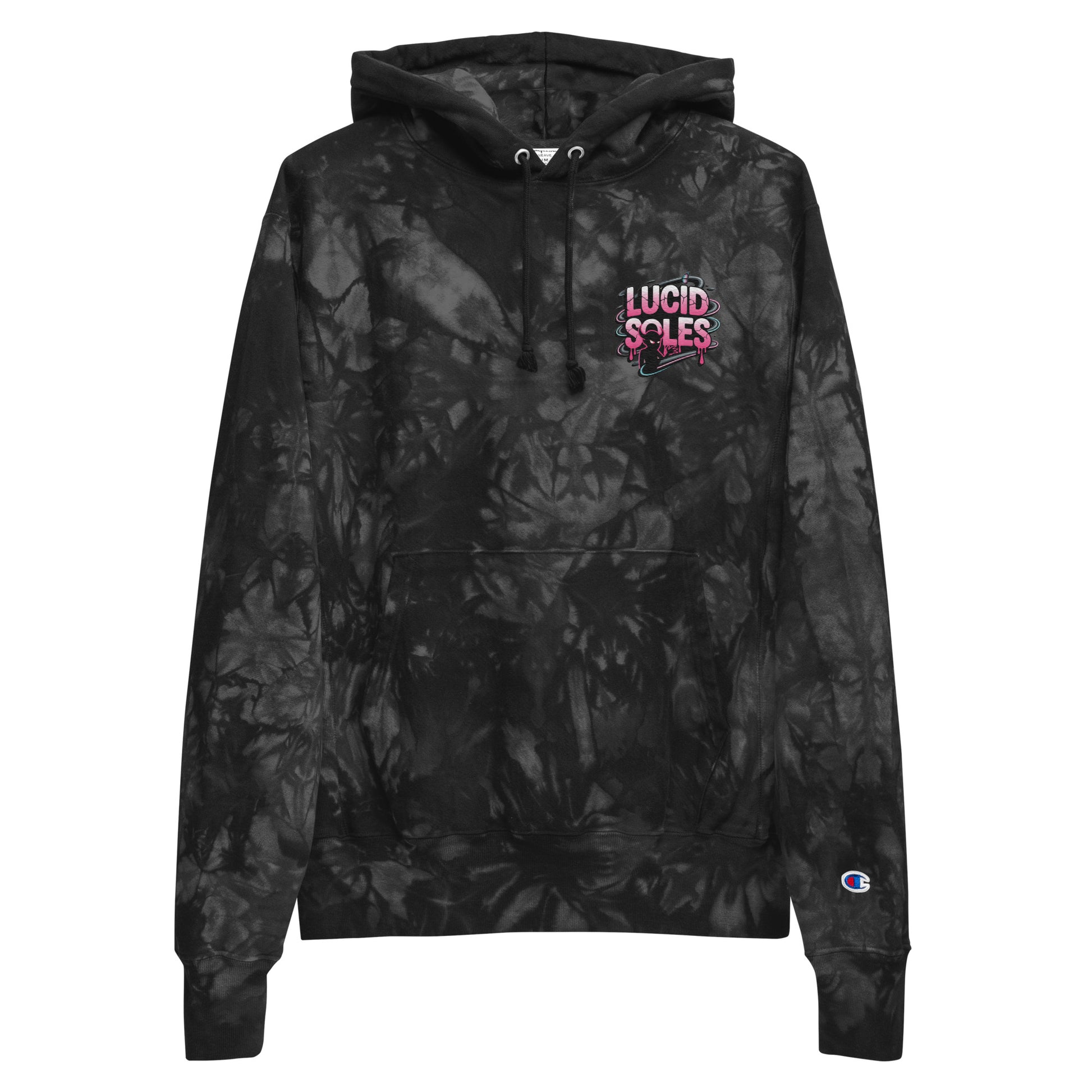 LUCID SOLES GRAPHIC CHAMPION TIE - DYE HOODIE (MEN'S) - Lucid Soles