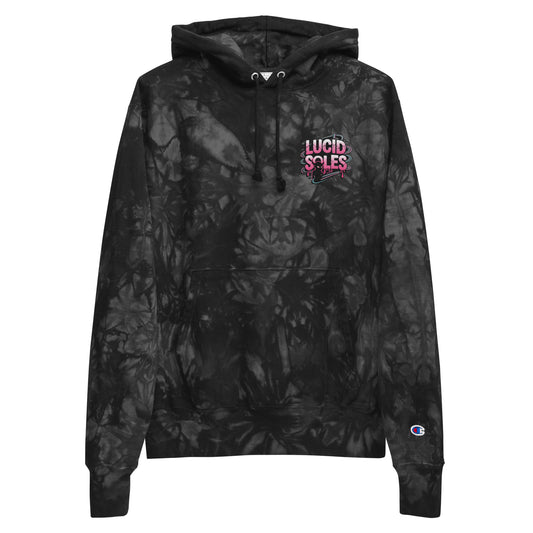 LUCID SOLES GRAPHIC CHAMPION TIE - DYE HOODIE (MEN'S) - Lucid Soles