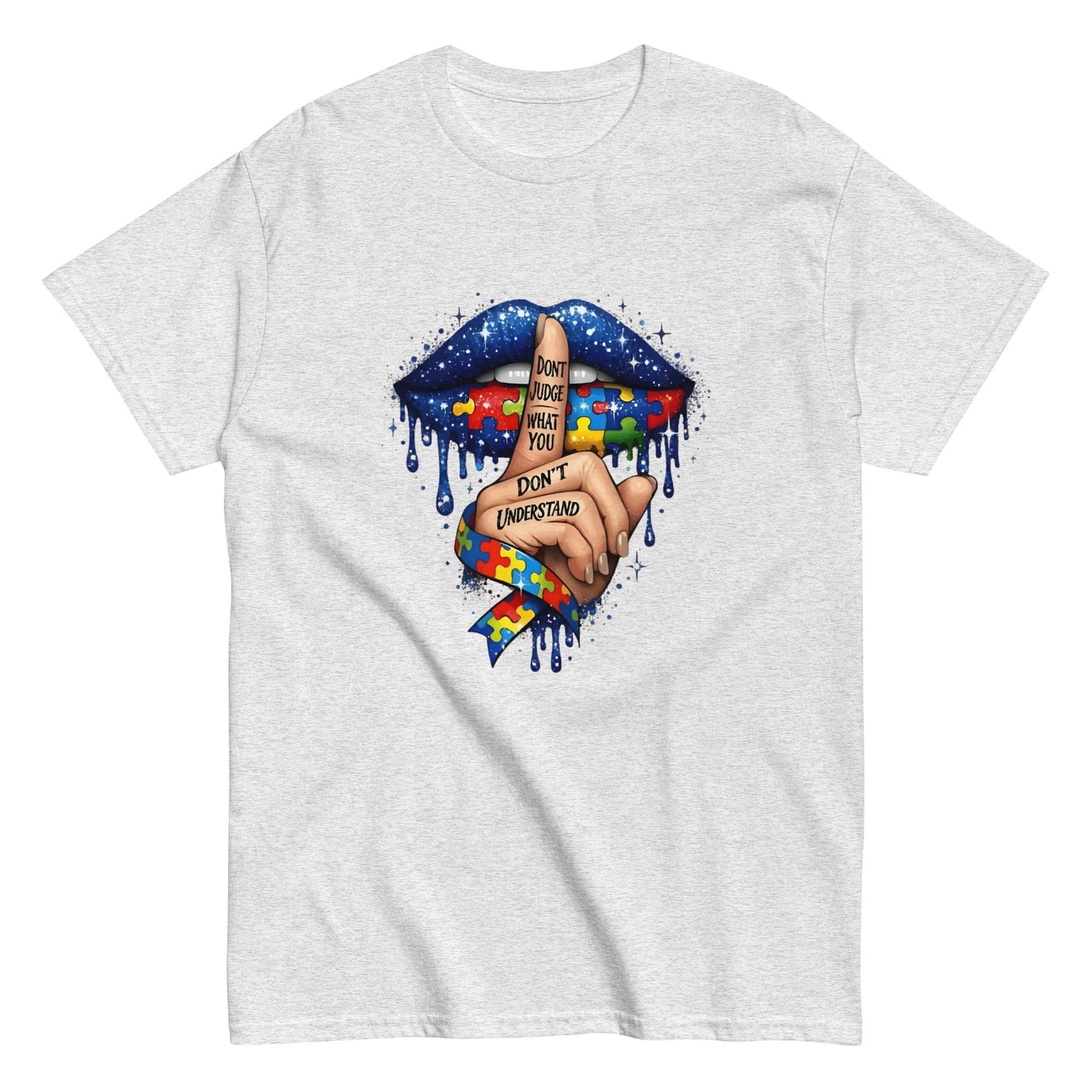 AUTISM AWARENESS "DONT JUDGE" GRAPHIC T - SHIRT - Lucid Soles