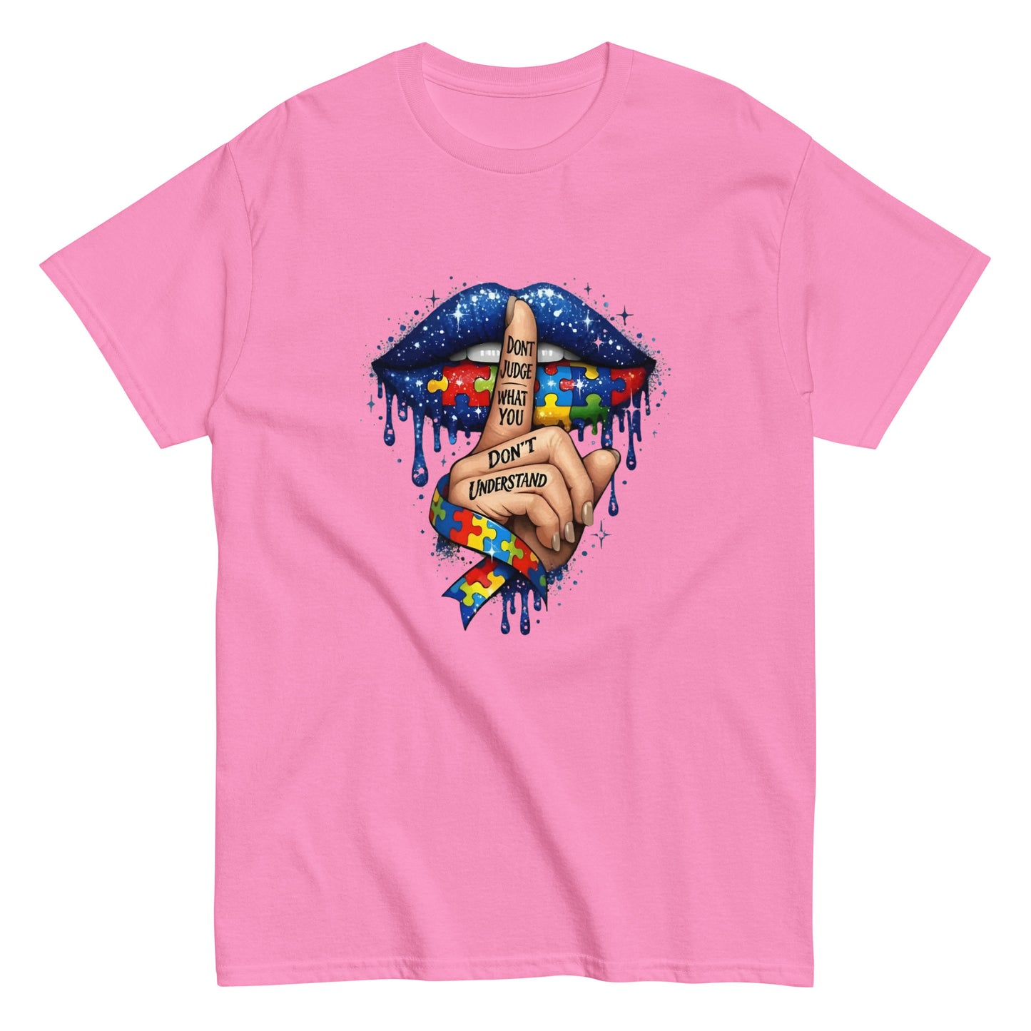AUTISM AWARENESS "DONT JUDGE" GRAPHIC T - SHIRT - Lucid Soles