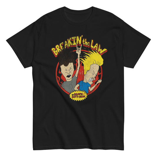 BEVIS & BUTTHEAD "BREAKING THE LAW" GRAPHIC T - SHIRT - Lucid Soles