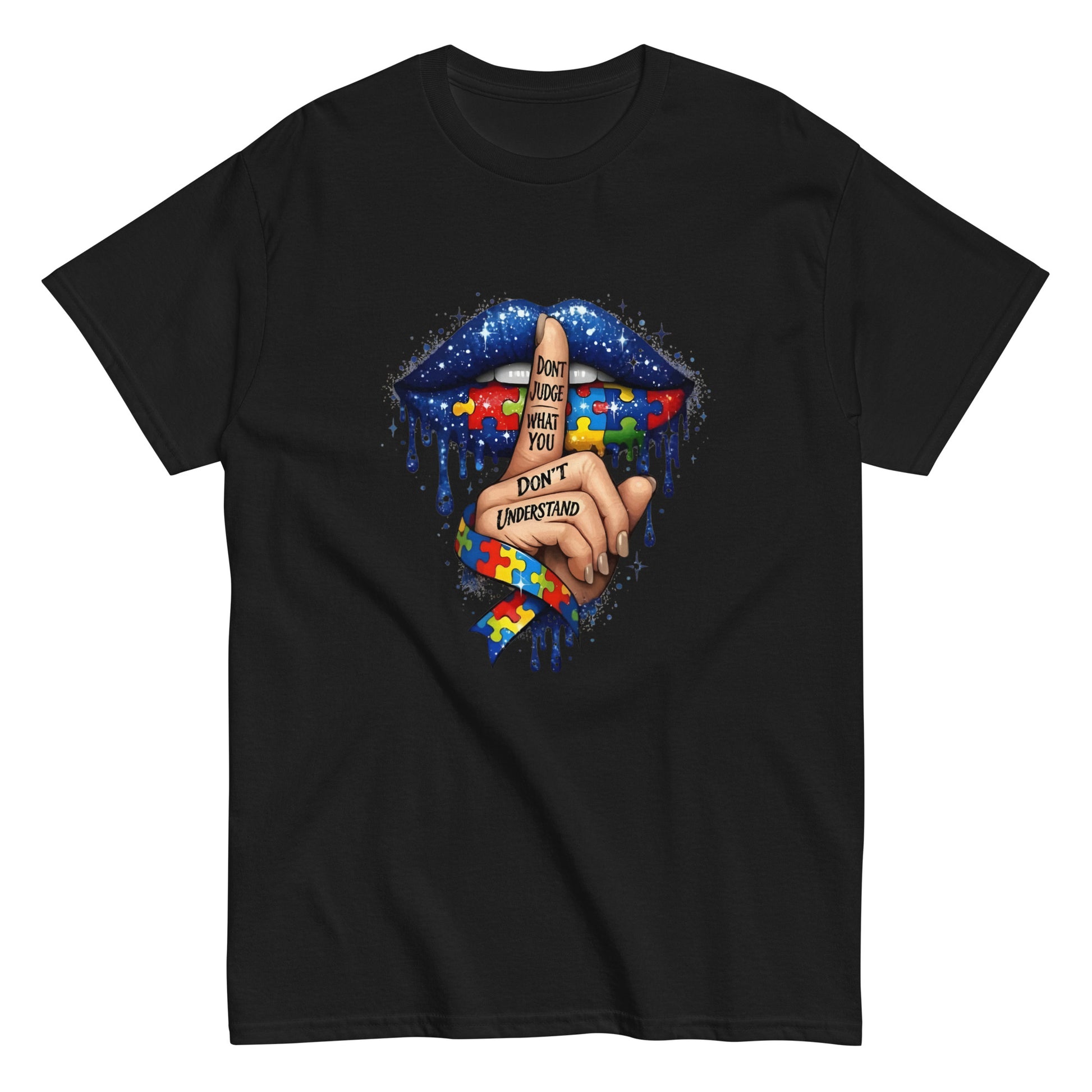 AUTISM AWARENESS "DONT JUDGE" GRAPHIC T - SHIRT - Lucid Soles