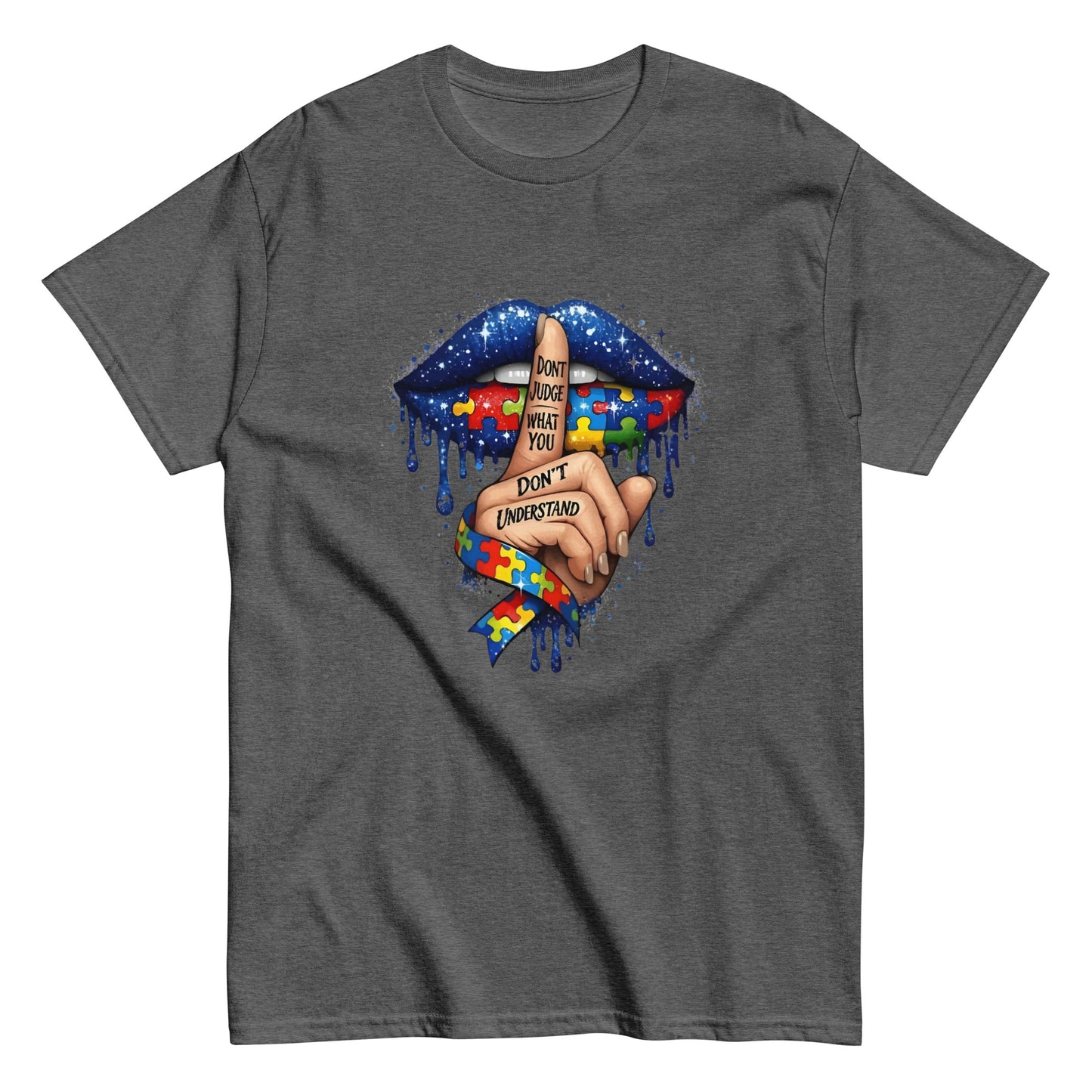 AUTISM AWARENESS "DONT JUDGE" GRAPHIC T - SHIRT - Lucid Soles