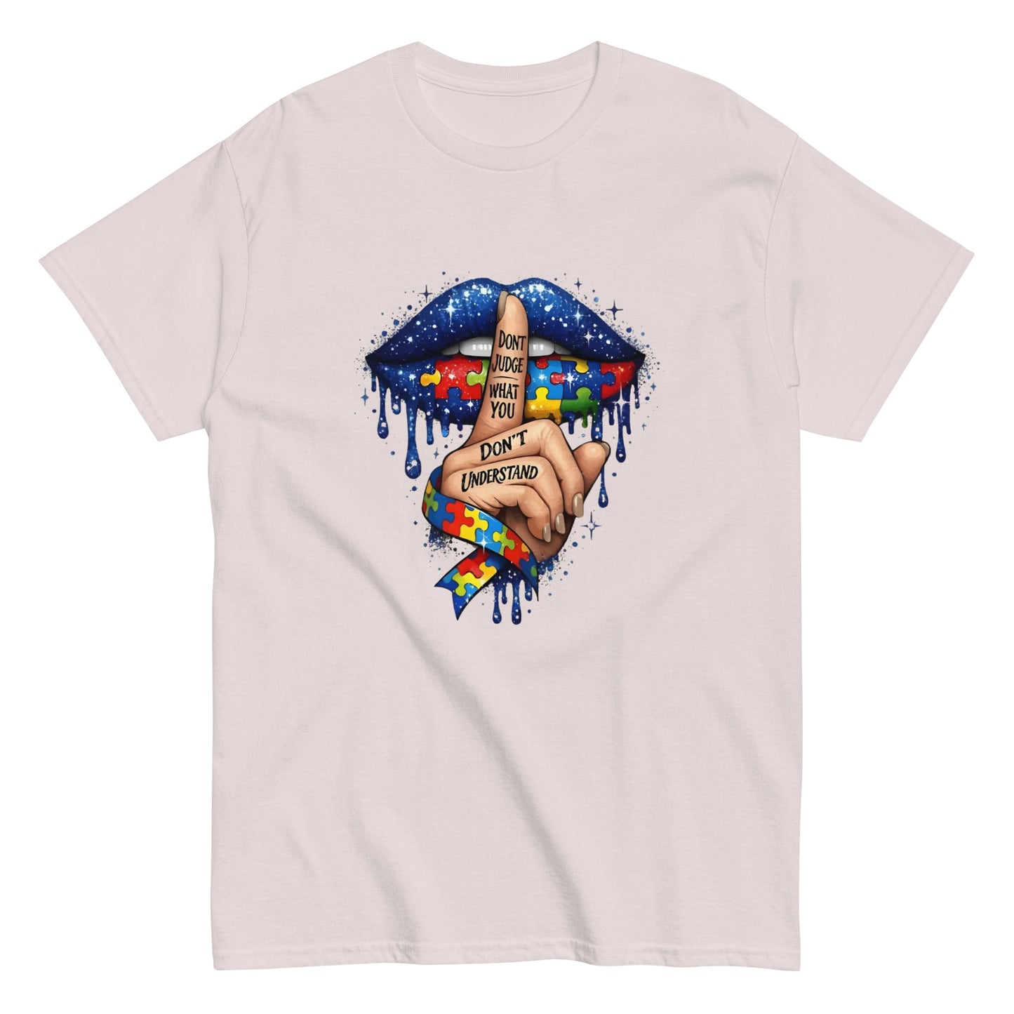 AUTISM AWARENESS "DONT JUDGE" GRAPHIC T - SHIRT - Lucid Soles