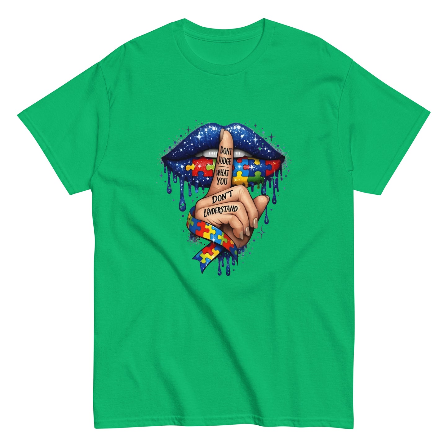AUTISM AWARENESS "DONT JUDGE" GRAPHIC T - SHIRT - Lucid Soles