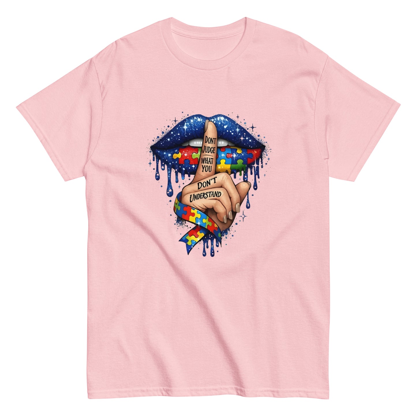 AUTISM AWARENESS "DONT JUDGE" GRAPHIC T - SHIRT - Lucid Soles