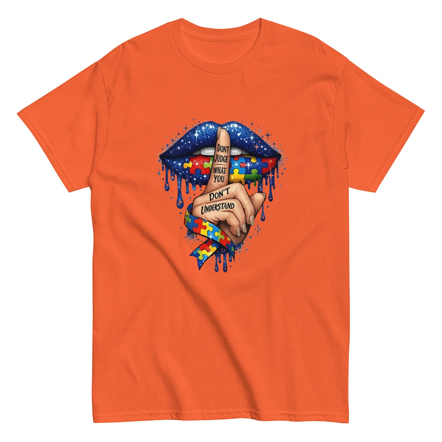 AUTISM AWARENESS "DONT JUDGE" GRAPHIC T - SHIRT - Lucid Soles