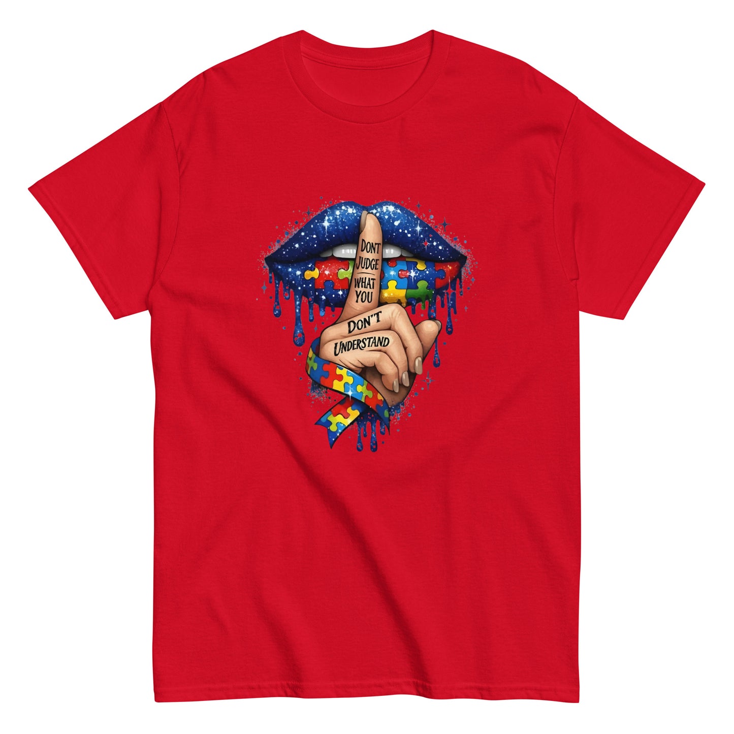 AUTISM AWARENESS "DONT JUDGE" GRAPHIC T - SHIRT - Lucid Soles