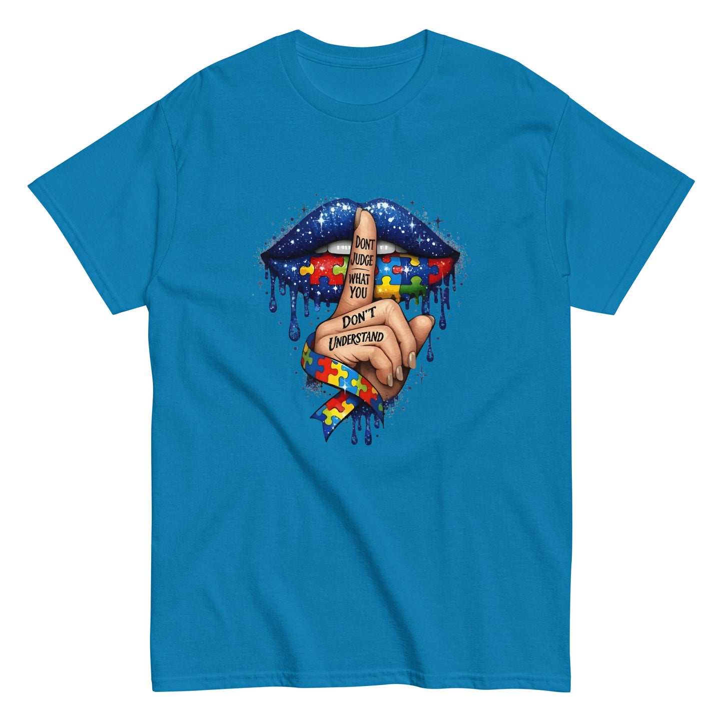 AUTISM AWARENESS "DONT JUDGE" GRAPHIC T - SHIRT - Lucid Soles