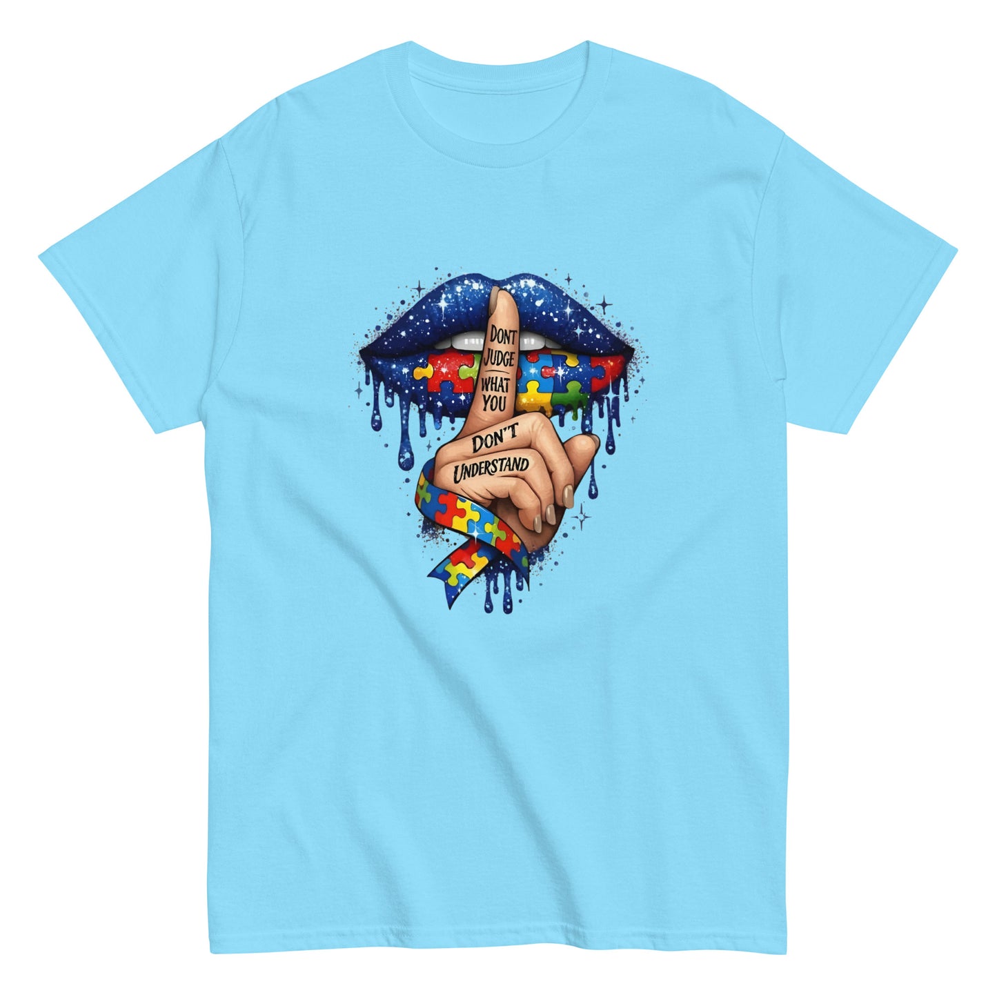 AUTISM AWARENESS "DONT JUDGE" GRAPHIC T - SHIRT - Lucid Soles