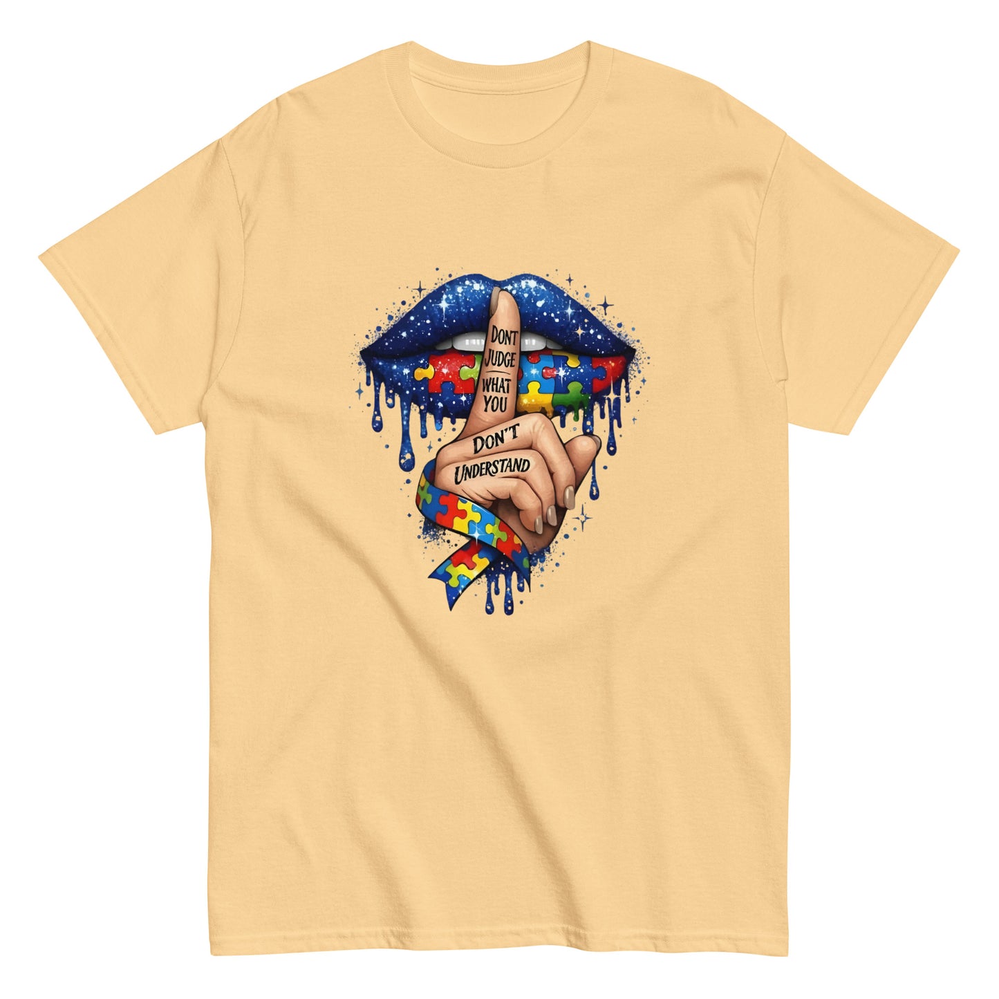 AUTISM AWARENESS "DONT JUDGE" GRAPHIC T - SHIRT - Lucid Soles