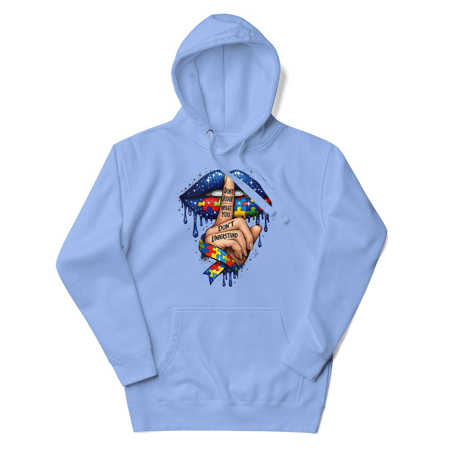 AUTISM AWARENESS "DONT JUDGE" HOODIE - Lucid Soles