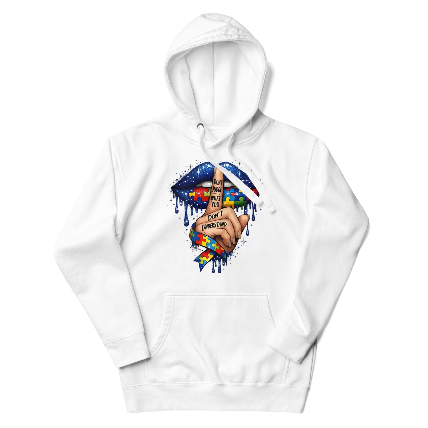 AUTISM AWARENESS "DONT JUDGE" HOODIE - Lucid Soles