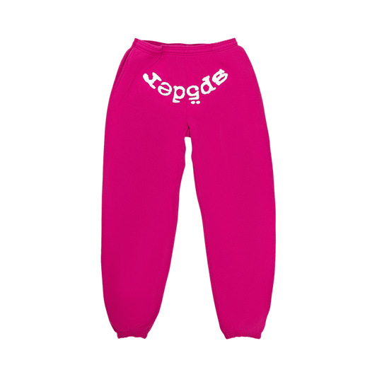 Sp5der Legacy Sweatpants (Pink White) - Lucid Soles