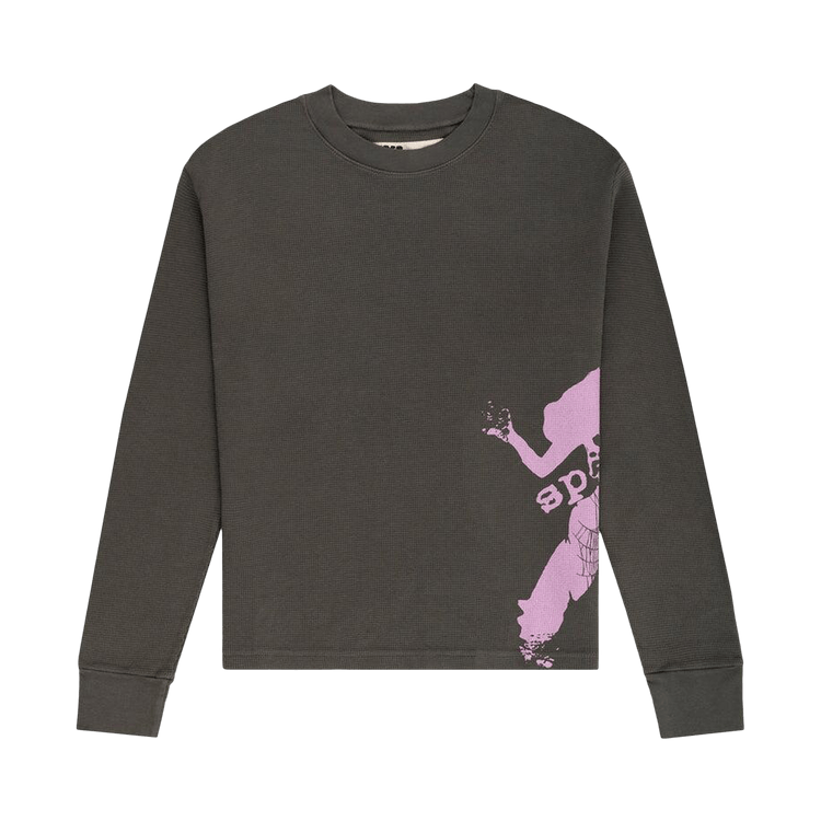 Sp5der 5ex Girl Thermal Long - Sleeve (Dark Grey) - Lucid Soles