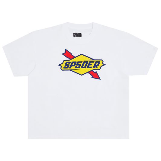 Sp5der The Spot Tee (White) - Lucid Soles
