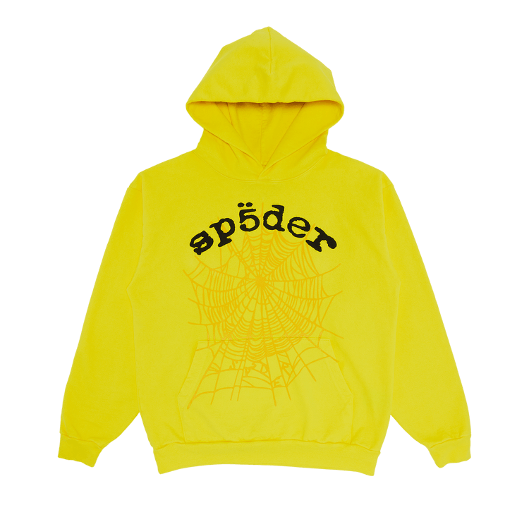 Sp5der Legacy Hoodie (Yellow) - Lucid Soles