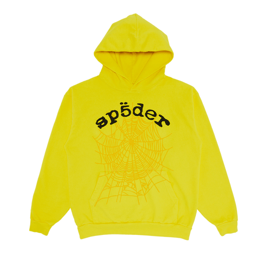 Sp5der Legacy Hoodie (Yellow) - Lucid Soles
