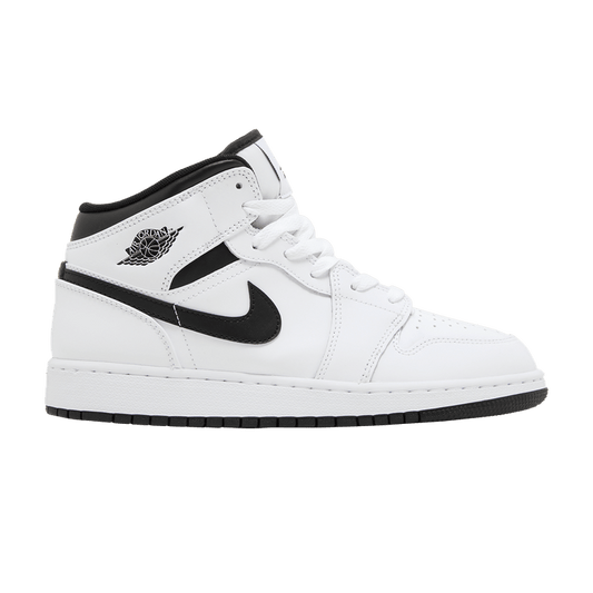 Air Jordan 1 Mid (White Black) - Lucid Soles