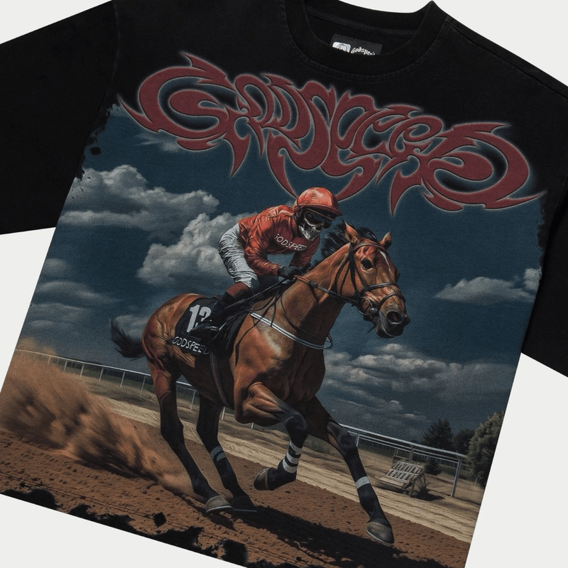 Godspeed Thoroughbred Tee (Blue) - Lucid Soles