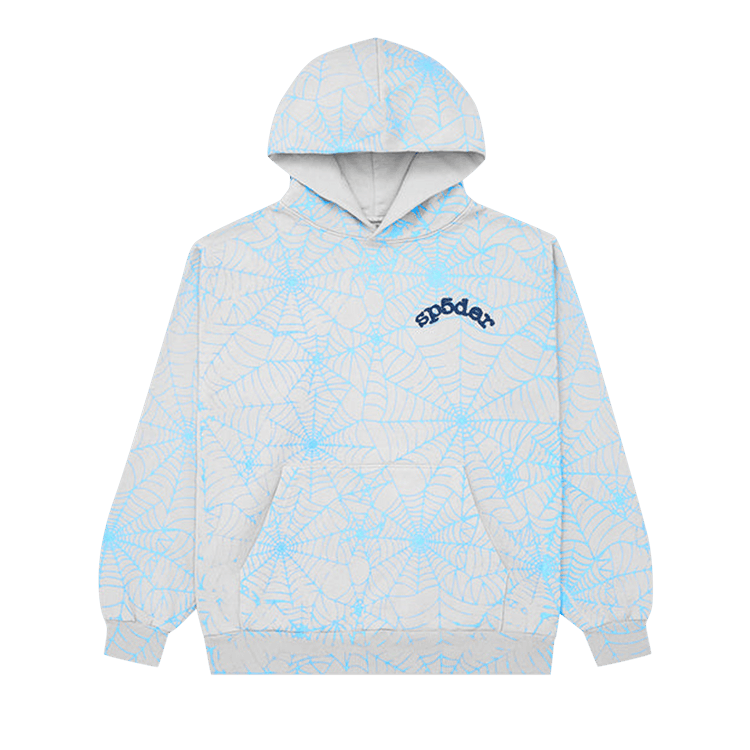 Sp5der AOP Web Hoodie (Heather Grey) - Lucid Soles