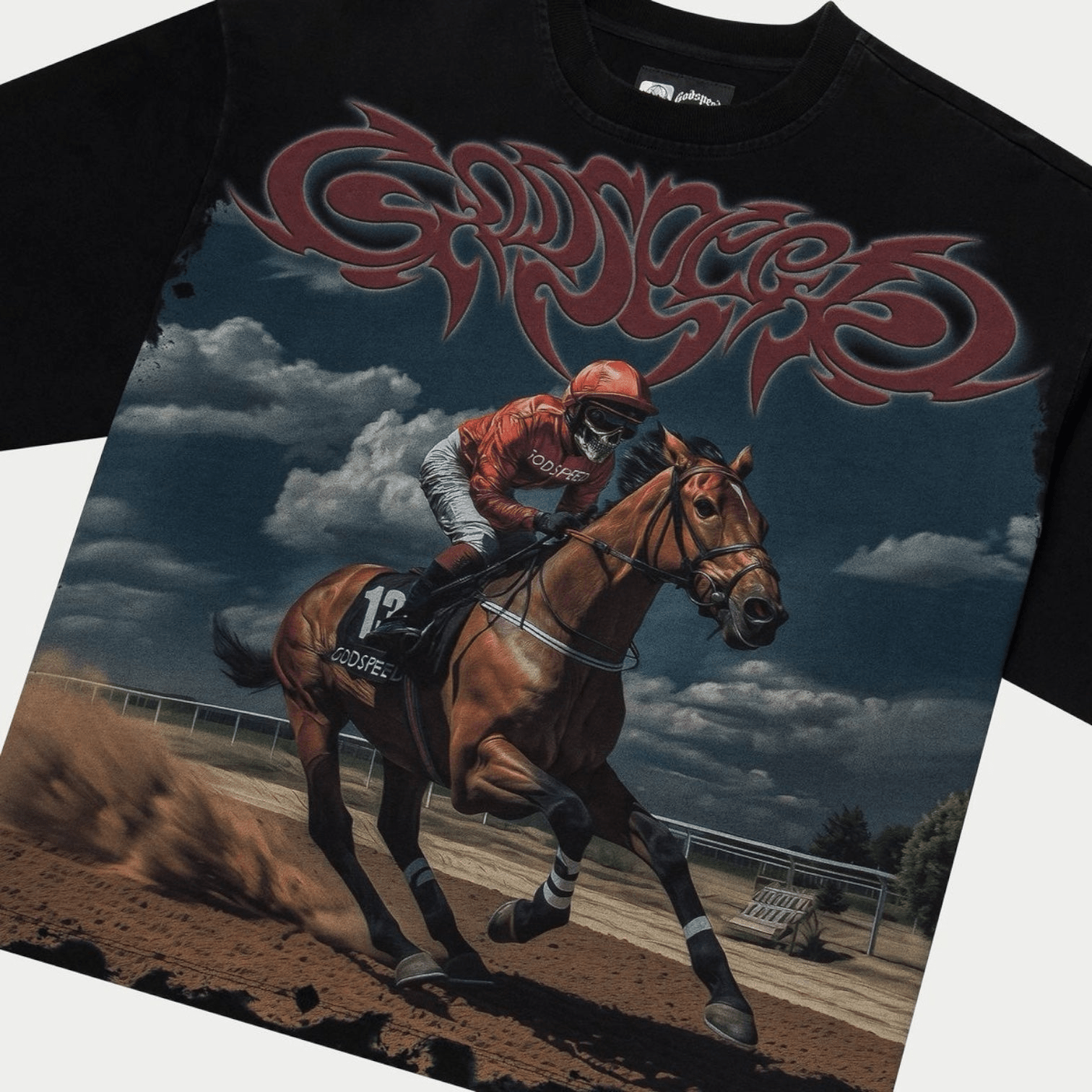 Godspeed Thoroughbred Tee (Black) - Lucid Soles