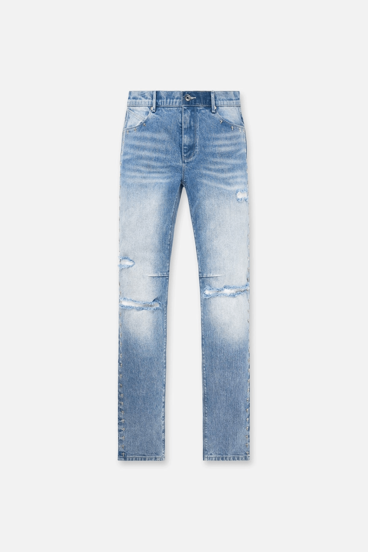 RTA Bryant Jean Ripped (Medium Blue) - Lucid Soles