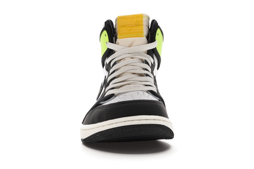 Air Jordan 1 Retro High White Black Volt University Gold - Lucid Soles