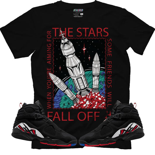 When Aiming For The Stars (Air Jordan 8 Playoff) T-Shirt - Lucid Soles