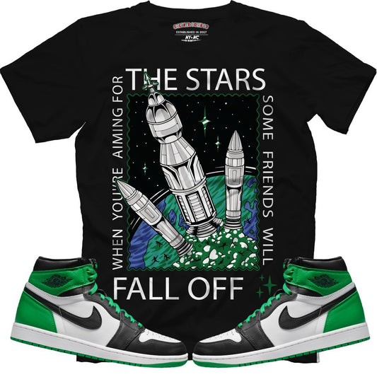 When You're Aiming For The Stars (Air Jordan 1 Lucky Green) T-Shirt - Lucid Soles
