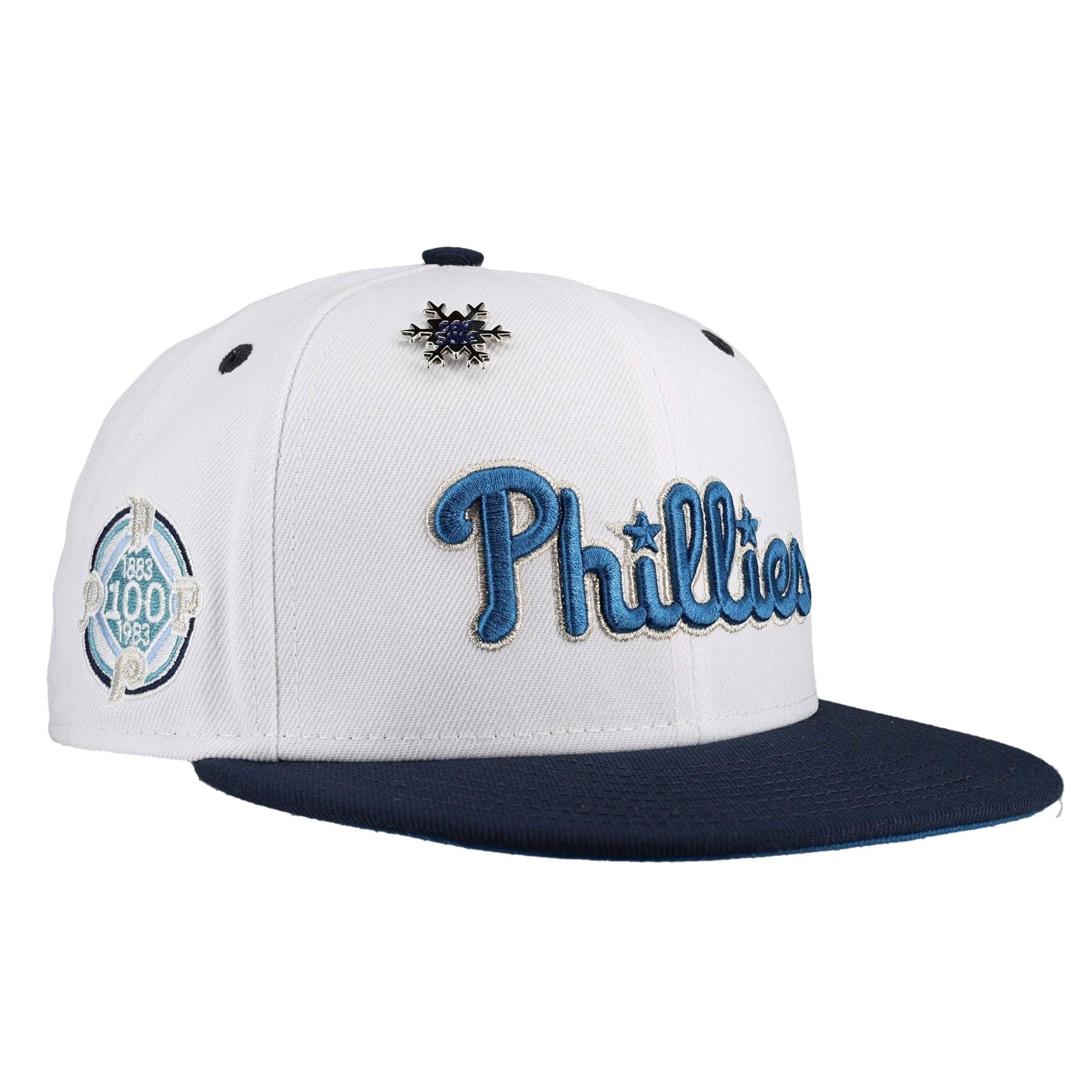 Philadelphia Phillies Winter Ice Collection 100th Season 59Ffity Fitted Hat - Lucid Soles